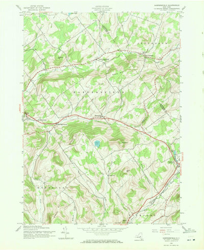 United States Geological Survey Harpersfield, NY (1945, 24000-Scale) digital map