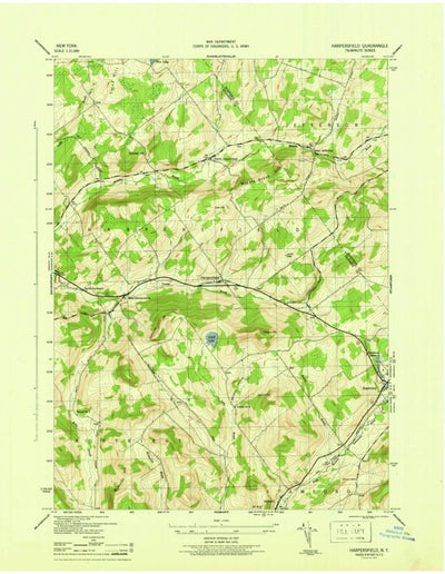 United States Geological Survey Harpersfield, NY (1946, 31680-Scale) digital map