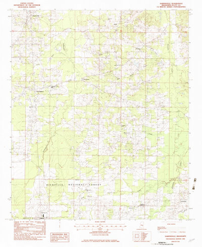 United States Geological Survey Harperville, MS (1982, 24000-Scale) digital map