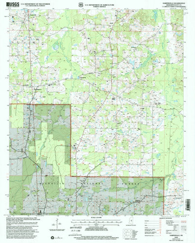 United States Geological Survey Harperville, MS (2000, 24000-Scale) digital map
