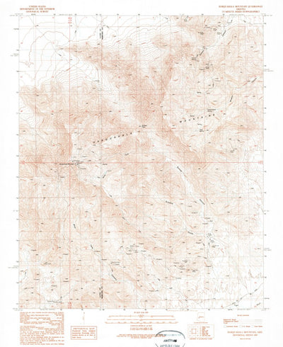 United States Geological Survey Harquahala Mountain, AZ (1990, 24000-Scale) digital map