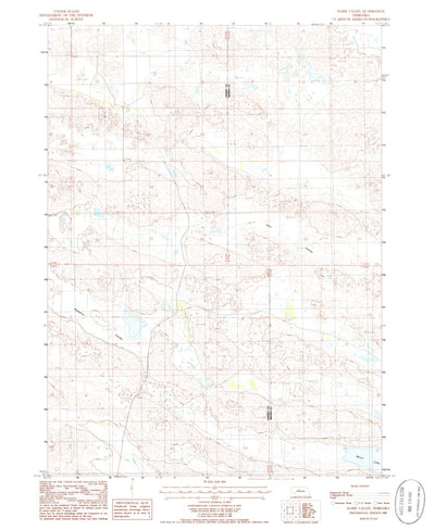 United States Geological Survey Harr Valley, NE (1985, 24000-Scale) digital map