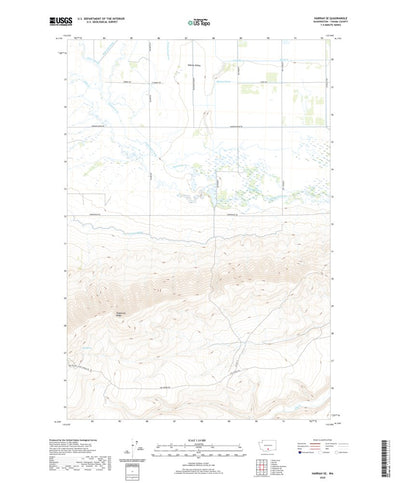 United States Geological Survey Harrah SE, WA (2020, 24000-Scale) digital map
