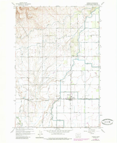 United States Geological Survey Harrah, WA (1958, 24000-Scale) digital map