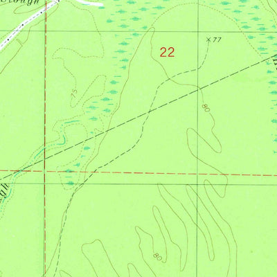 United States Geological Survey Harrell Brake, AR (1981, 24000-Scale) digital map