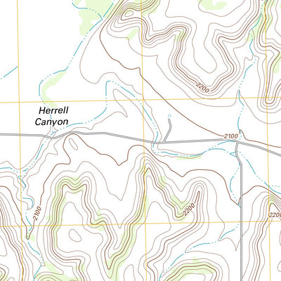 United States Geological Survey Harrell Canyon, TX (2012, 24000-Scale) digital map