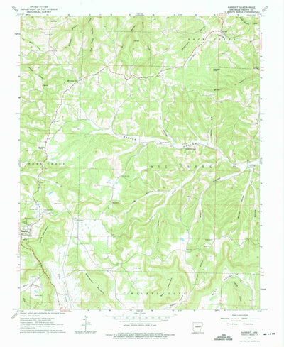 United States Geological Survey Harriet, AR (1963, 24000-Scale) digital map
