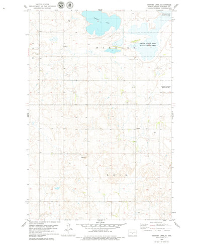 United States Geological Survey Harriet Lake, ND (1979, 24000-Scale) digital map