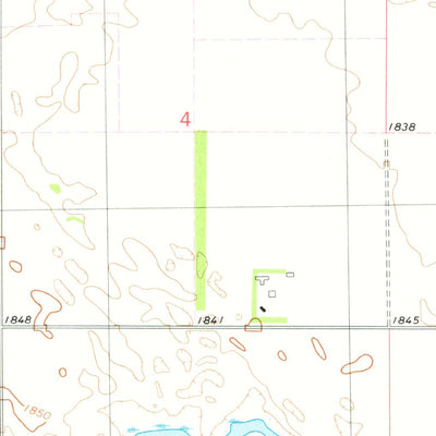 United States Geological Survey Harriet Lake SE, ND (1979, 24000-Scale) digital map