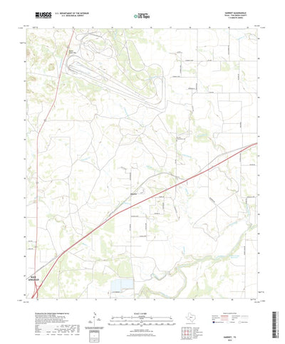 United States Geological Survey Harriet, TX (2022, 24000-Scale) digital map