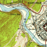 United States Geological Survey Harriman, TN (1952, 24000-Scale) digital map