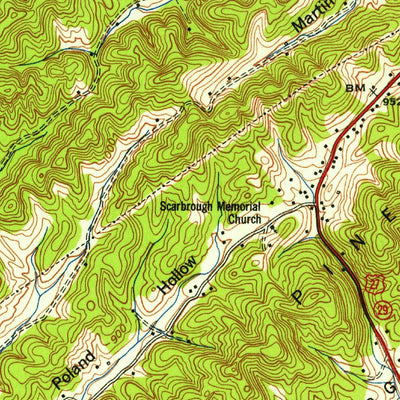 United States Geological Survey Harriman, TN (1952, 24000-Scale) digital map
