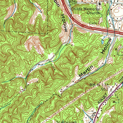 United States Geological Survey Harriman, TN (1968, 24000-Scale) digital map