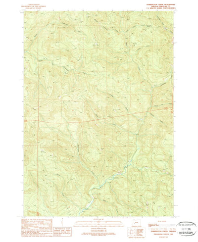 United States Geological Survey Harrington Creek, OR (1989, 24000-Scale) digital map
