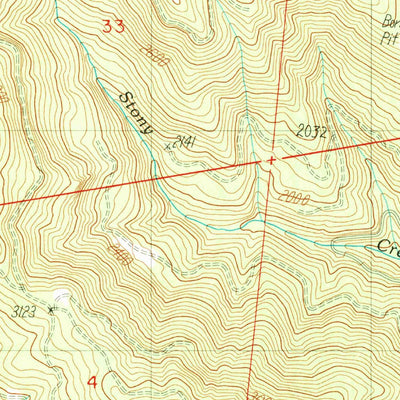 United States Geological Survey Harrington Creek, OR (1989, 24000-Scale) digital map