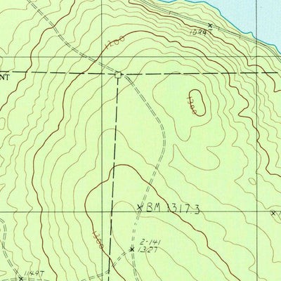 United States Geological Survey Harrington Lake, ME (1988, 24000-Scale) digital map