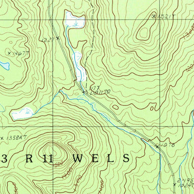 United States Geological Survey Harrington Lake, ME (1988, 24000-Scale) digital map