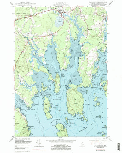 United States Geological Survey Harrington, ME (1948, 24000-Scale) digital map