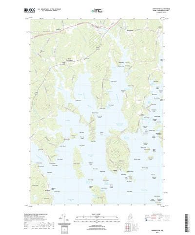 United States Geological Survey Harrington, ME (2021, 24000-Scale) digital map