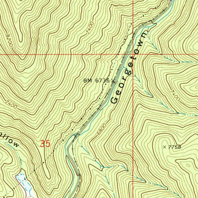 United States Geological Survey Harrington Peak, ID (1970, 24000-Scale) digital map