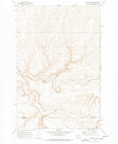 United States Geological Survey Harrington SE, WA (1969, 24000-Scale) digital map