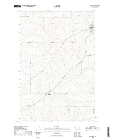 United States Geological Survey Harrington, WA (2020, 24000-Scale) digital map