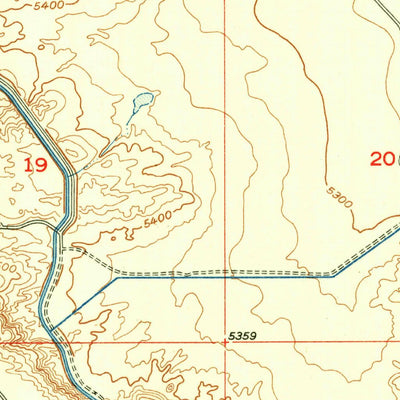 United States Geological Survey Harris Bridge, WY (1950, 24000-Scale) digital map