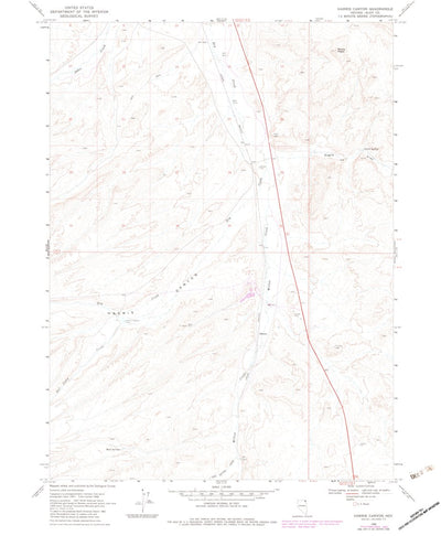 United States Geological Survey Harris Canyon, NV (1968, 24000-Scale) digital map