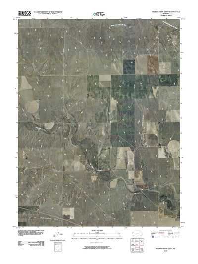 United States Geological Survey Harris Draw East, KS (2009, 24000-Scale) digital map