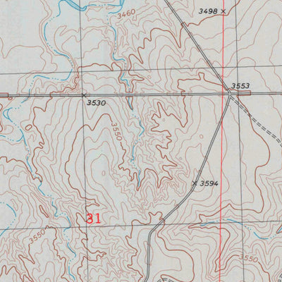 United States Geological Survey Harris Draw West, KS (1979, 24000-Scale) digital map