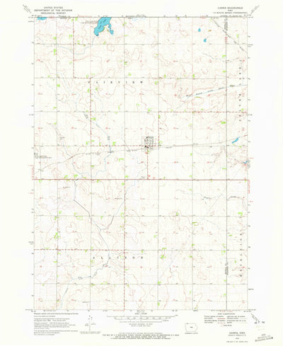 United States Geological Survey Harris, IA-MN (1970, 24000-Scale) digital map