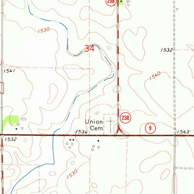 United States Geological Survey Harris, IA-MN (1970, 24000-Scale) digital map