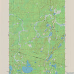 United States Geological Survey Harris Lake, WI-MI (1982, 24000-Scale) digital map