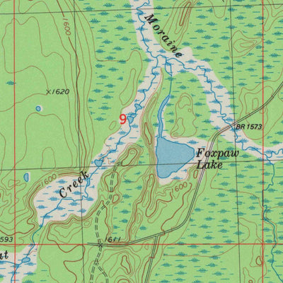 United States Geological Survey Harris Lake, WI-MI (1982, 24000-Scale) digital map