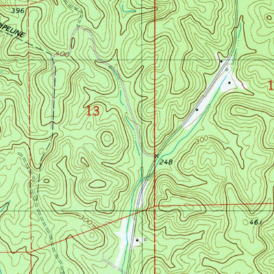 United States Geological Survey Harrisburg, AL (1979, 24000-Scale) digital map