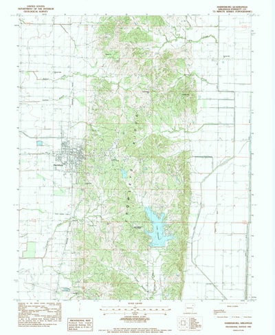 United States Geological Survey Harrisburg, AR (1983, 24000-Scale) digital map