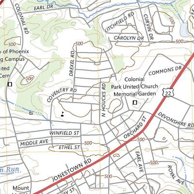 United States Geological Survey Harrisburg East, PA (2023, 24000-Scale) digital map