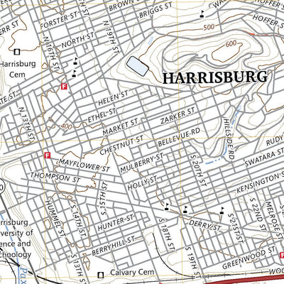 United States Geological Survey Harrisburg East, PA (2023, 24000-Scale) digital map