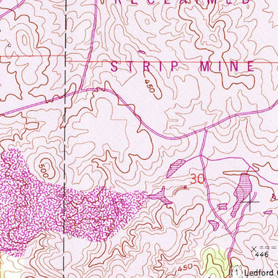 United States Geological Survey Harrisburg, IL (1961, 24000-Scale) digital map