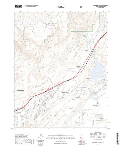 United States Geological Survey Harrisburg Junction, UT (2023, 24000-Scale) digital map