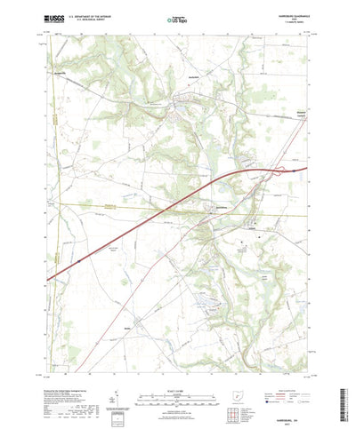 United States Geological Survey Harrisburg, OH (2023, 24000-Scale) digital map