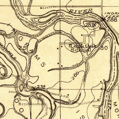 United States Geological Survey Harrisburg, OR (1909, 31680-Scale) digital map
