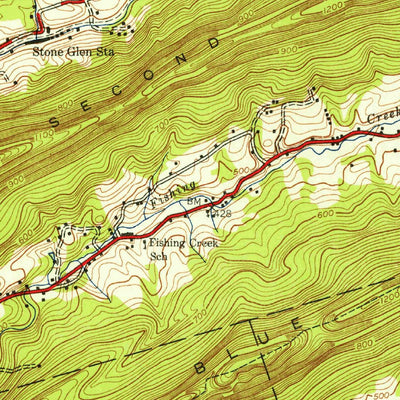 United States Geological Survey Harrisburg, PA (1943, 62500-Scale) digital map