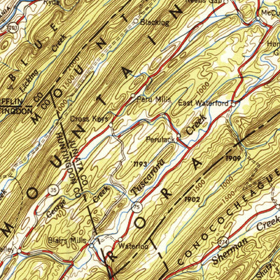 United States Geological Survey Harrisburg, PA (1950, 250000-Scale) digital map