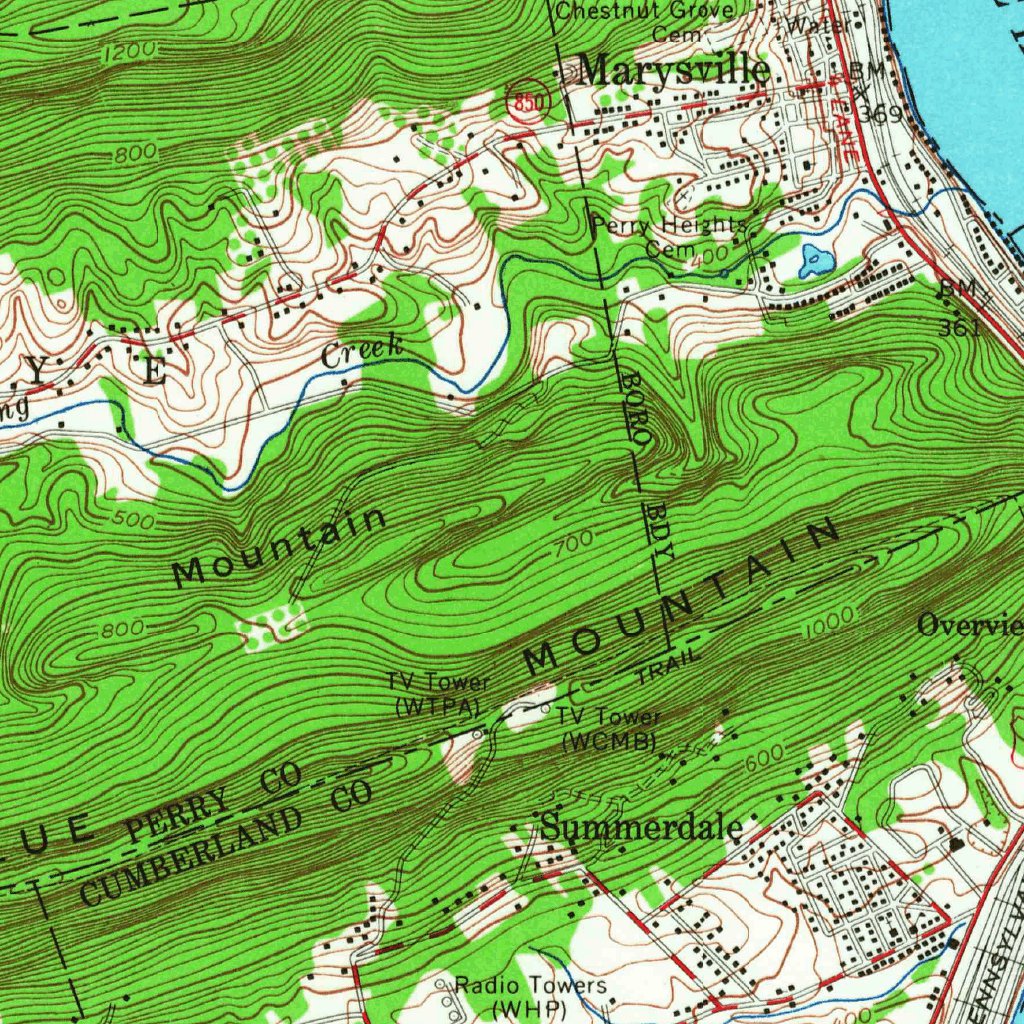 Harrisburg, PA (1956, 62500-Scale) Map by United States Geological ...