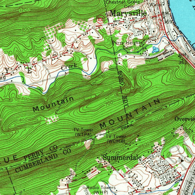 United States Geological Survey Harrisburg, PA (1956, 62500-Scale) digital map
