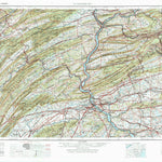 United States Geological Survey Harrisburg, PA (1957, 250000-Scale) digital map