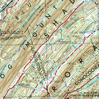 United States Geological Survey Harrisburg, PA (1957, 250000-Scale) digital map