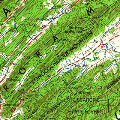 United States Geological Survey Harrisburg, PA (1964, 250000-Scale) digital map