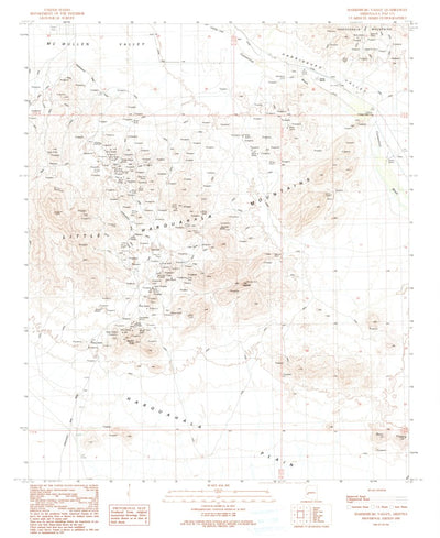 United States Geological Survey Harrisburg Valley, AZ (1990, 24000-Scale) digital map